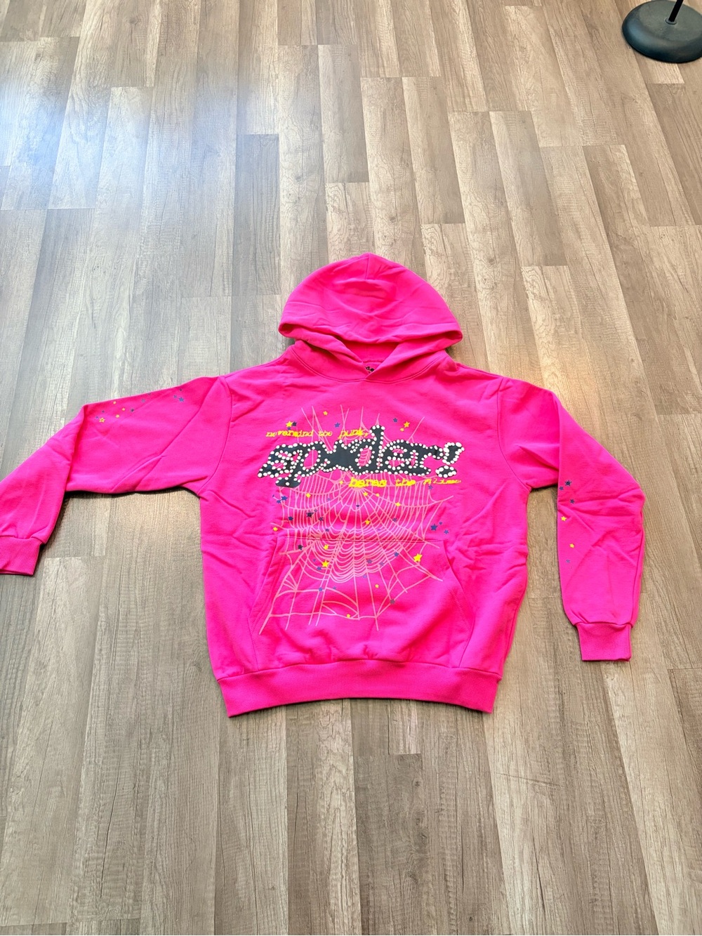SPY Neon Pink Spider Graphic Pullover